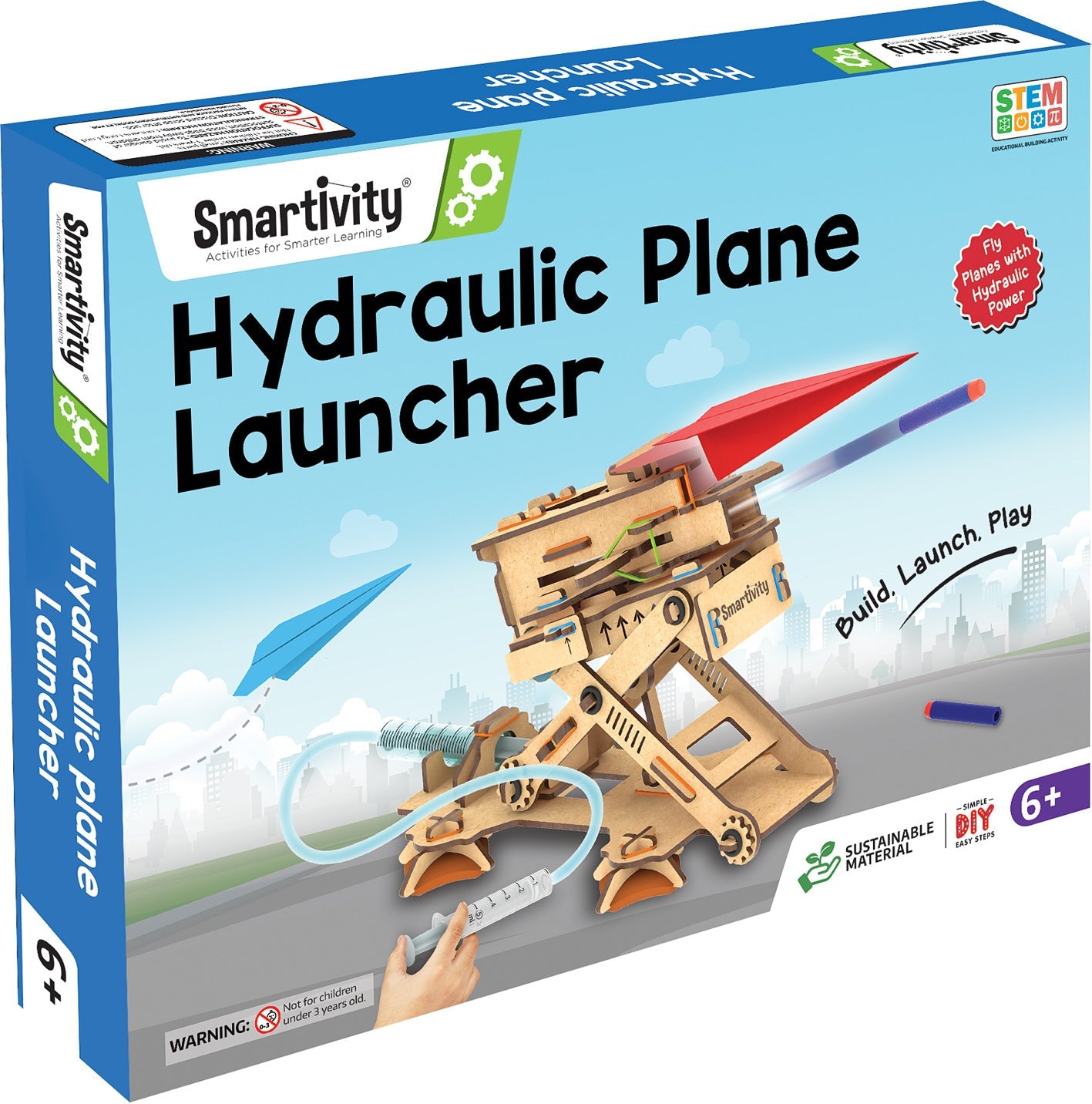 Hydraulic Plane Launcher STEM Building Kit